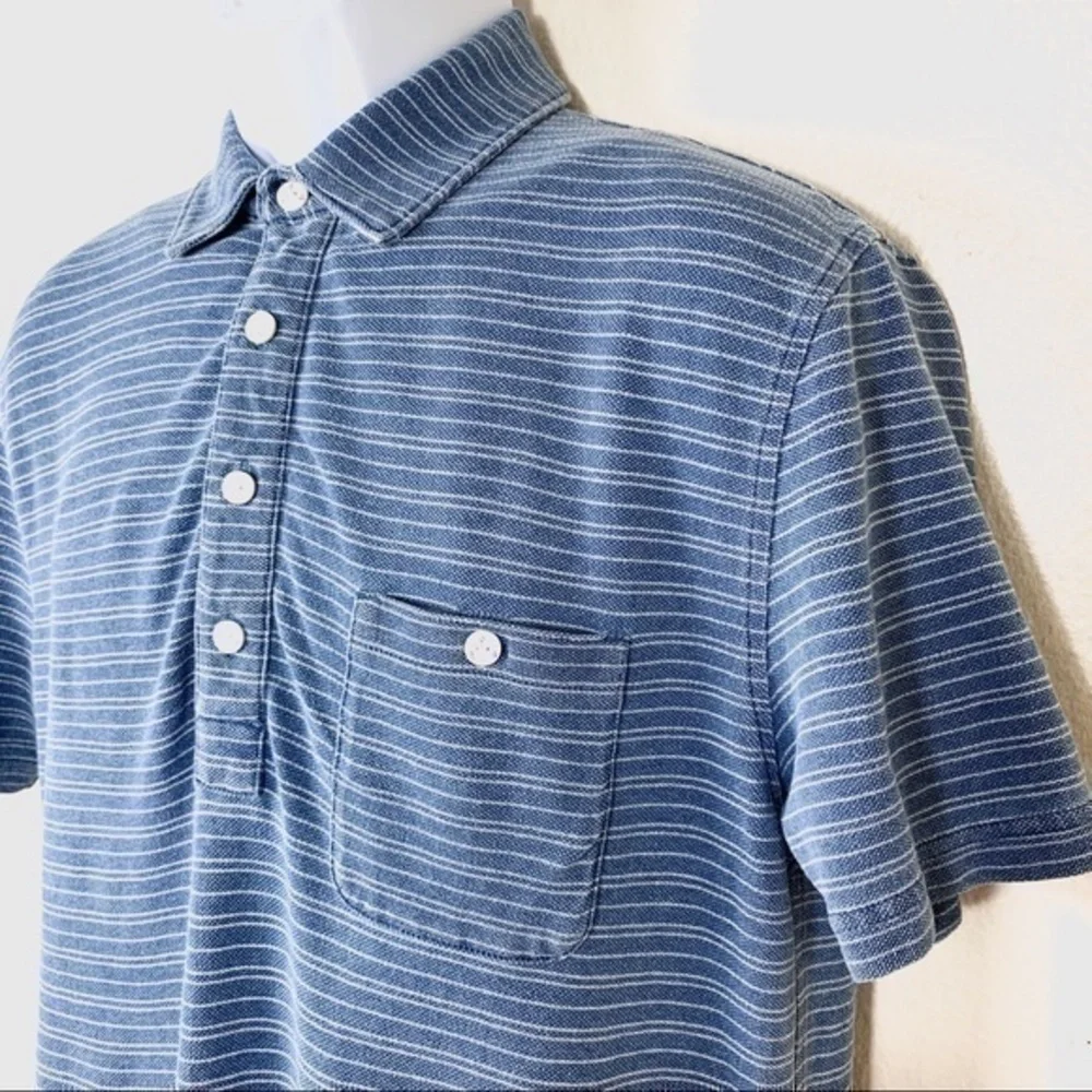 J.Crew Indigo blue Line short sleeve size M